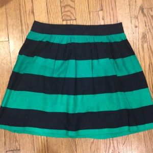 Banana republic Blue and green striped linen skirt